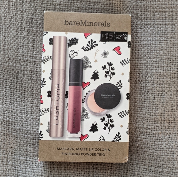 NWT bareMinerals Mascara Lip & Powder Trio - Picture 7 of 7